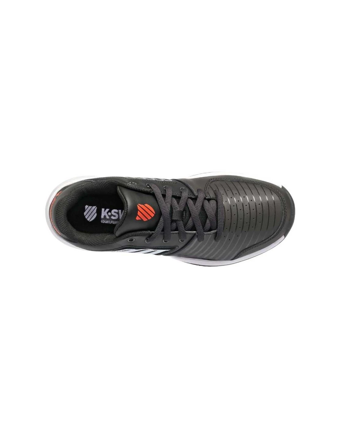 ZAPATILLA K-SWISS COURT EXPRESS HB Jetblack/wh/spicy 8 ZAPATILLA K-SWISS COURT EXPRESS HB Jetblack/wh/spicy - Imagen 6